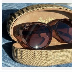 Maui Jim Women's Sunshine MJ 725 64 Pink Sunglasses  EUC